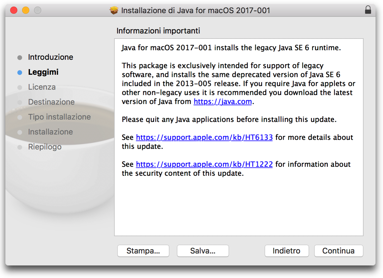 Download Java For Os X 2017-001 Issues